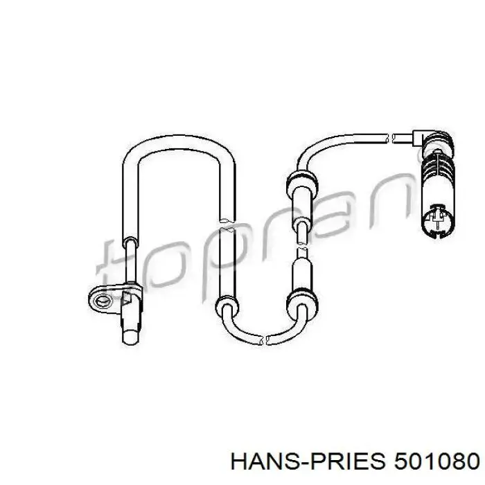 Датчик АБС (ABS) задний 501080 Hans Pries (Topran)