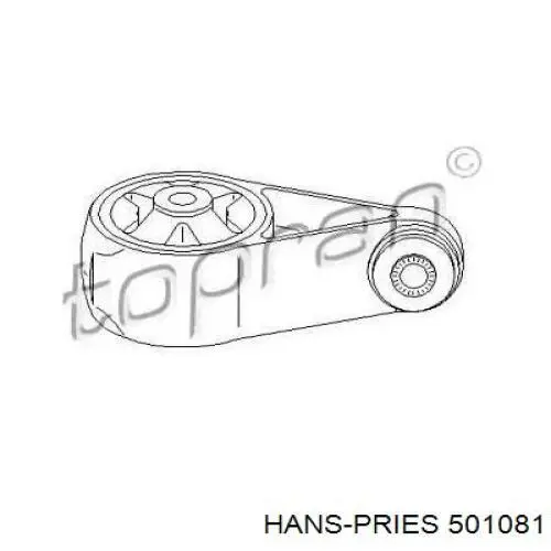 Задняя опора двигателя 501081 Hans Pries (Topran)