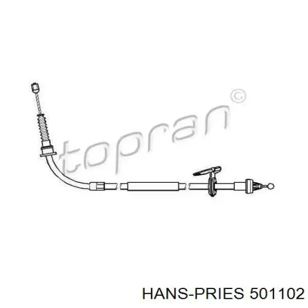 Трос ручника 501102 Hans Pries (Topran)