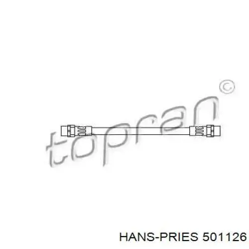 Задний тормозной шланг 501126 Hans Pries (Topran)