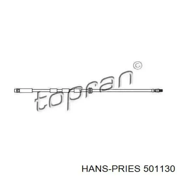 Тормозной шланг 501130 Hans Pries (Topran)