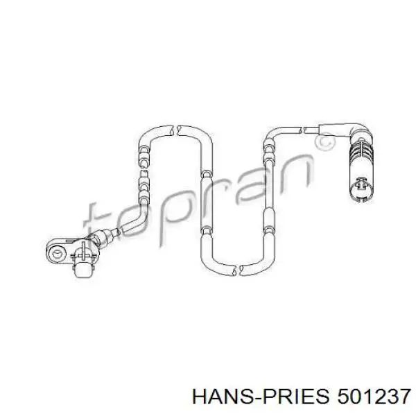 Датчик АБС (ABS) задний 501237 Hans Pries (Topran)