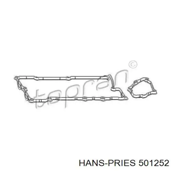 Прокладка клапанной крышки двигателя, комплект Hans Pries (Topran) 501252 цена, от 20.77 USD