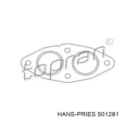 Прокладка глушителя 501281 Hans Pries (Topran)