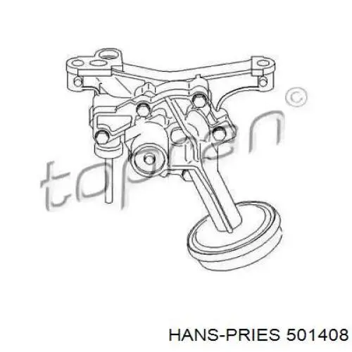 501 408 Hans Pries (Topran) bomba de óleo