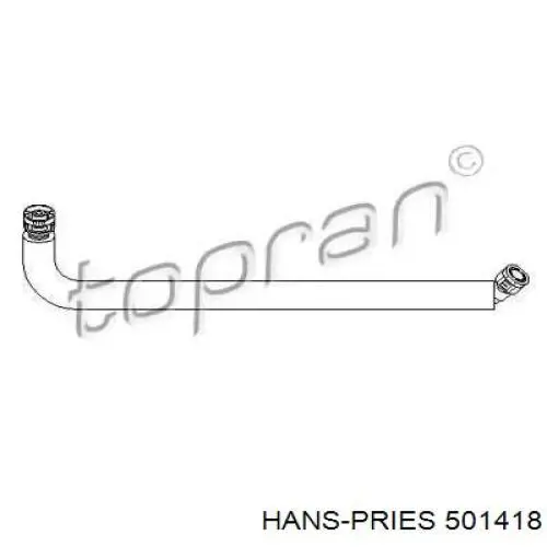 501418 Hans Pries (Topran) патрубок вентиляции картерных газов