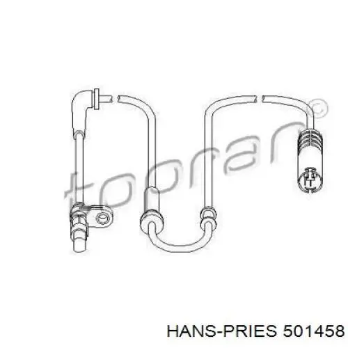 Датчик АБС (ABS) передний 501458 Hans Pries (Topran)