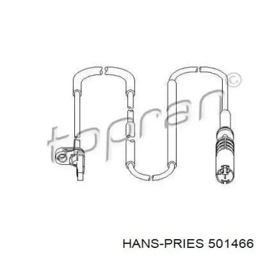 Датчик АБС (ABS) задний 501466 Hans Pries (Topran)