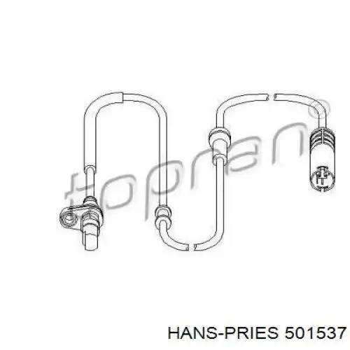 Датчик АБС (ABS) задний 501537 Hans Pries (Topran)