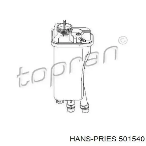 Бачок системы охлаждения 501540 Hans Pries (Topran)