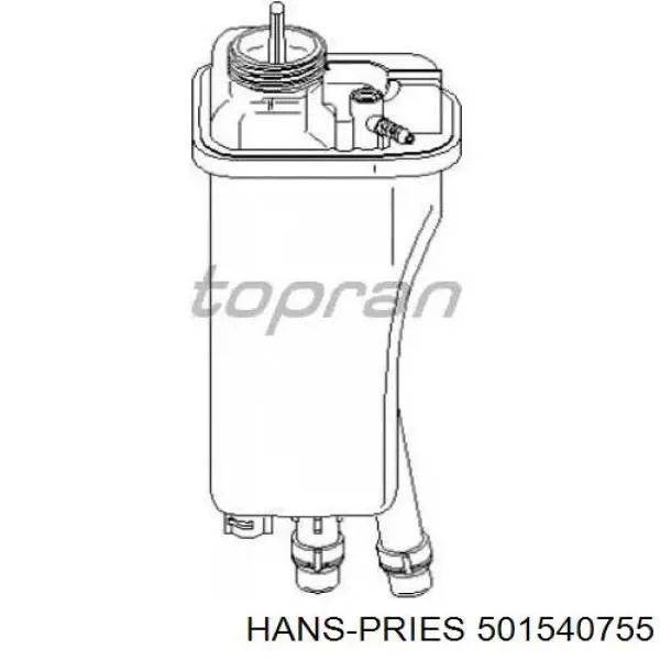 Бачок системы охлаждения 501540755 Hans Pries (Topran)