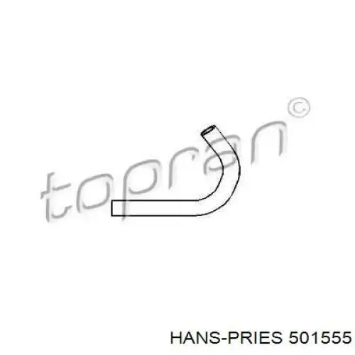 501555 Hans Pries (Topran) Шланг ГУР низкого давления, от бачка к насосу