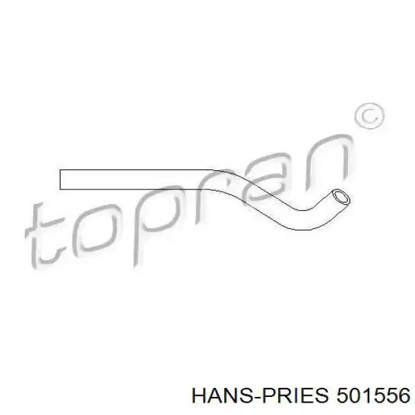 501556 Hans Pries (Topran) Шланг ГУР низкого давления, от бачка к насосу