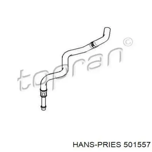 501557 Hans Pries (Topran) Шланг ГУР низкого давления, от радиатора к бачку