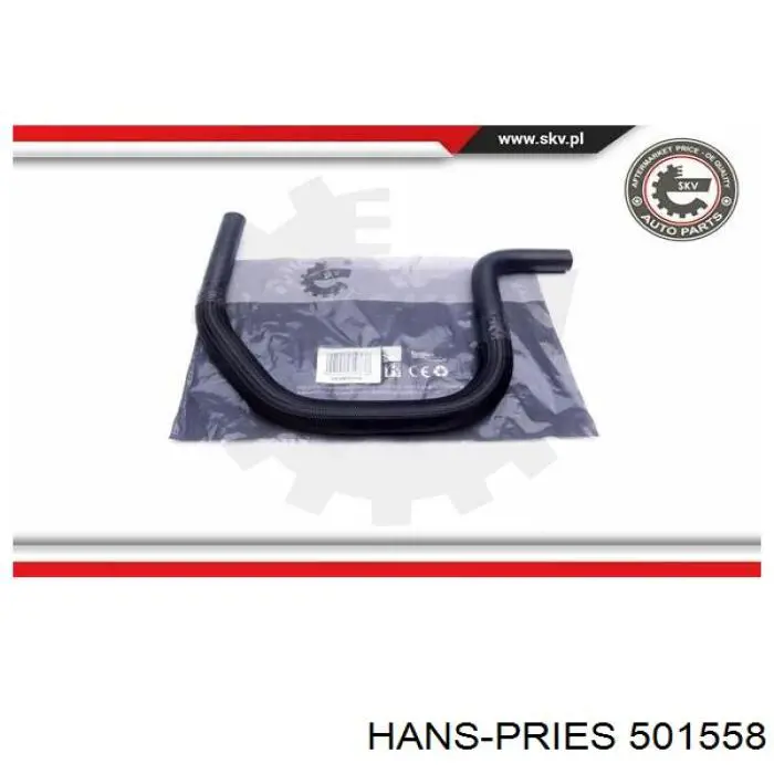 Купить 501558 Hans Pries (Topran) Шланг ГУР низкого давления, от бачка к насосу