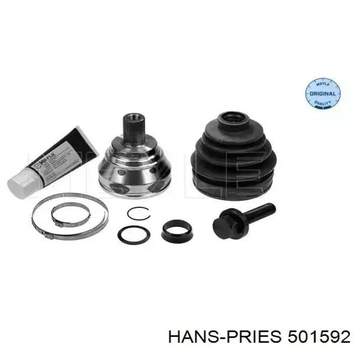 Купить 501592 Hans Pries (Topran) Муфта кардана эластичная передняя