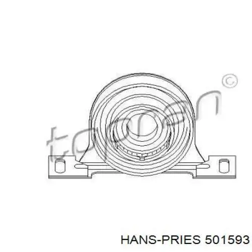 Подвесной подшипник карданного вала 501593 Hans Pries (Topran)