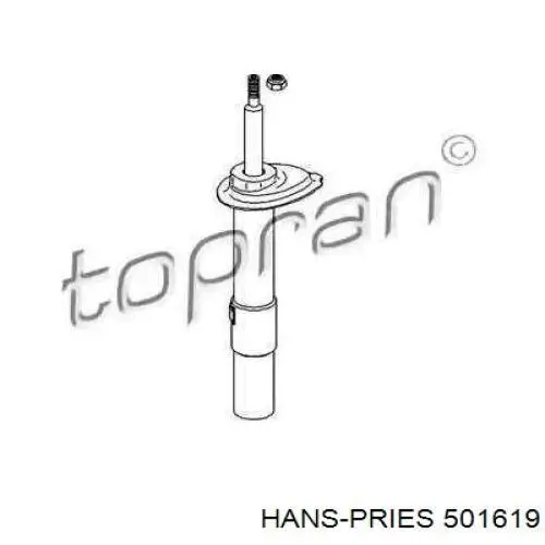 Амортизатор передний правый 501619 Hans Pries (Topran)