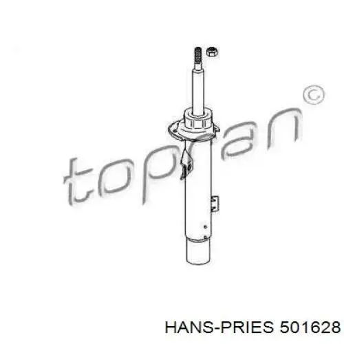 Амортизатор передний левый 501628 Hans Pries (Topran)