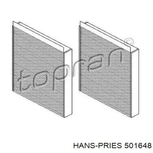 Фильтр салона 501648 Hans Pries (Topran)