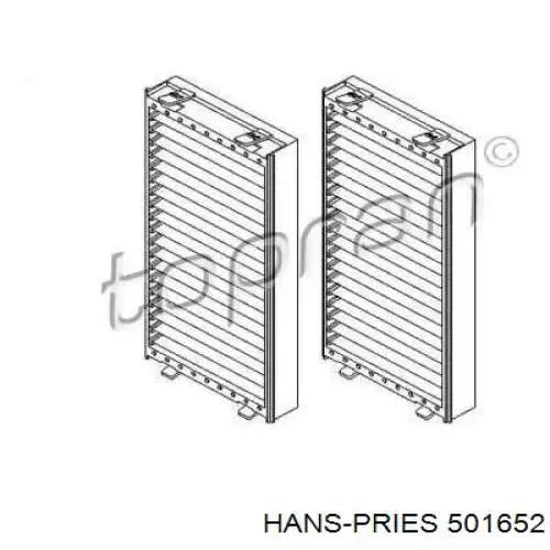 Фильтр салона 501652 Hans Pries (Topran)