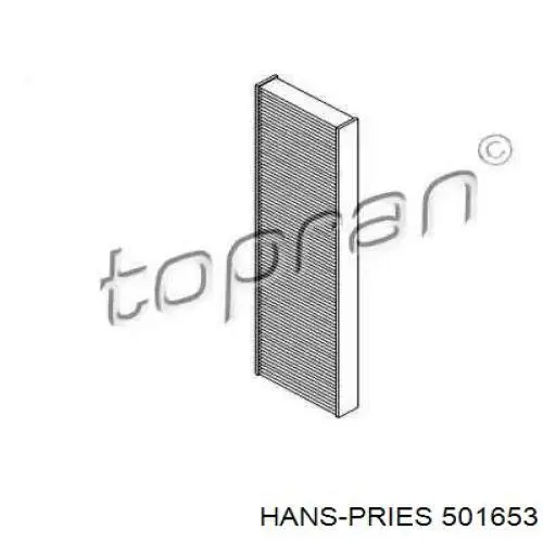 Фильтр салона 501653 Hans Pries (Topran)