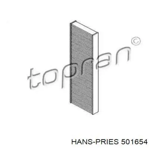 Фильтр салона 501654 Hans Pries (Topran)