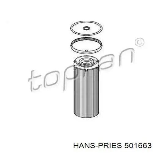 Масляный фильтр 501663 Hans Pries (Topran)