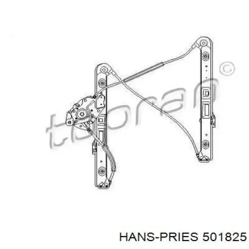 Механизм стеклоподъемника двери передней правой 501825 Hans Pries (Topran)