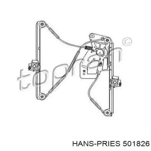 Механизм стеклоподъемника двери передней левой 501826 Hans Pries (Topran)