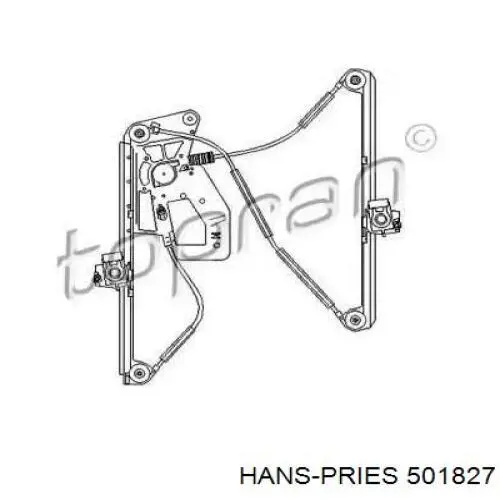 Механизм стеклоподъемника двери передней правой 501827 Hans Pries (Topran)