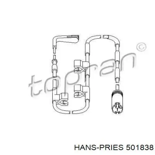 Датчик износа тормозных колодок задний 501838 Hans Pries (Topran)