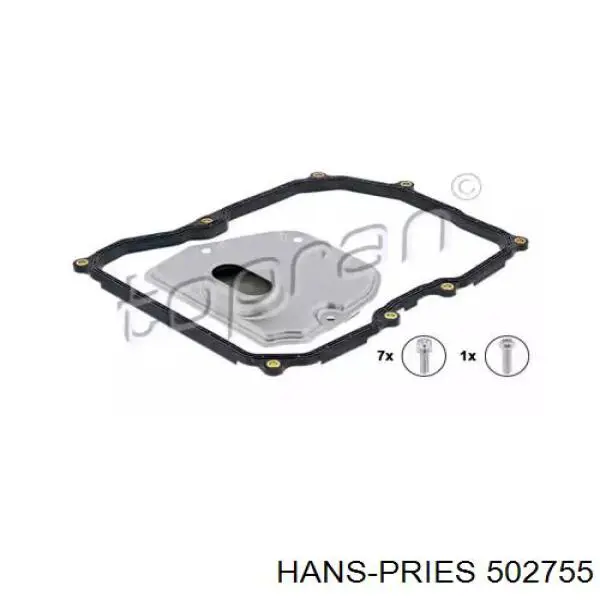 502755 Hans Pries (Topran) filtro da caixa automática de mudança