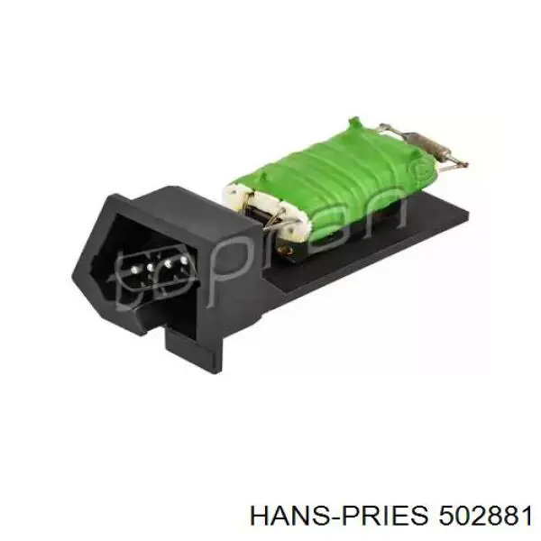 502881 Hans Pries (Topran) резистор (сопротивление вентилятора печки (отопителя салона))