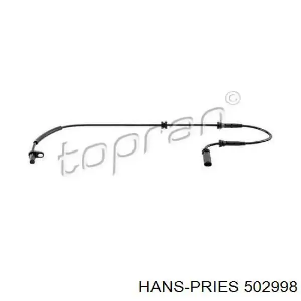 502 998 Hans Pries (Topran) sensor dianteiro de abs