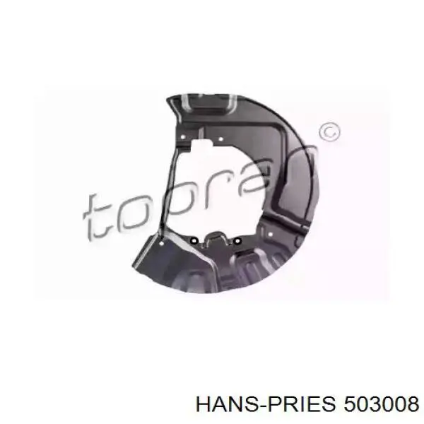 Защита тормозного диска переднего левого 503008 Hans Pries (Topran)