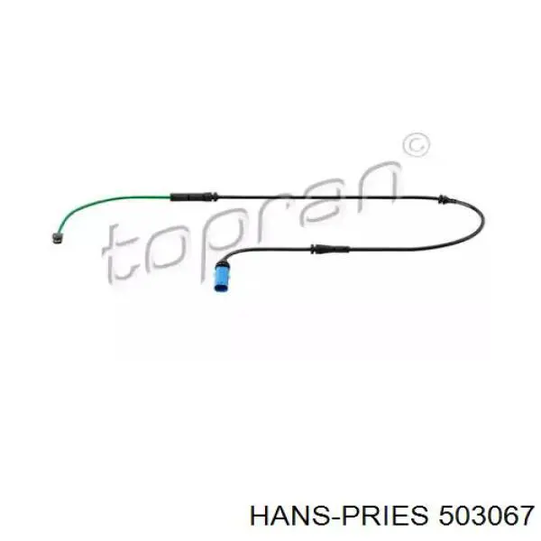 Сигнализатор износ тормозных колодок Hans Pries (Topran) 503067 цена, от 9.01 USD