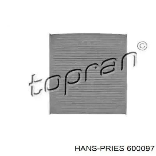 Фильтр воздушный отопителя Hans Pries (Topran) 600097 цена, от 6.45 USD