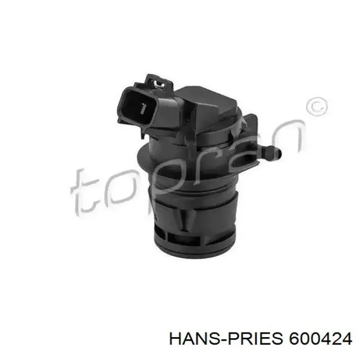 600424 Hans Pries (Topran) bomba de motor de fluido para lavador de vidro traseiro