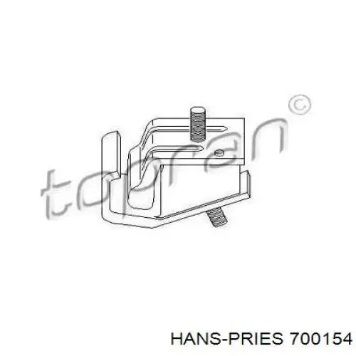 Подушка (опора) двигателя левая передняя 700154 Hans Pries (Topran)