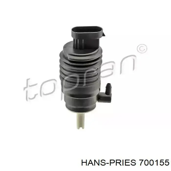 700155 Hans Pries (Topran) bomba de motor de fluido para lavador de vidro dianteiro