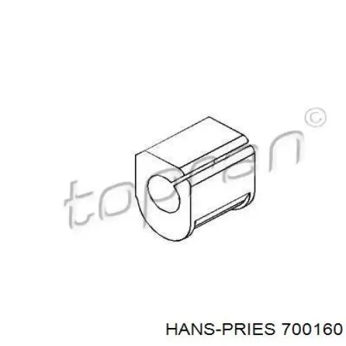 Втулка стабилизатора переднего внутренняя 700160 Hans Pries (Topran)