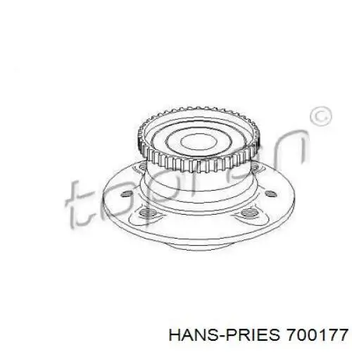 Ступица задняя 700177 Hans Pries (Topran)