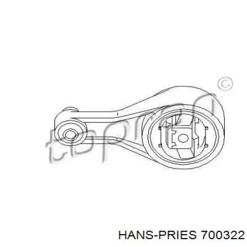 Задняя опора двигателя 700322 Hans Pries (Topran)