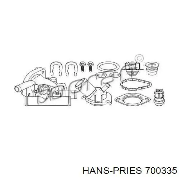 Корпус термостата 700335 Hans Pries (Topran)