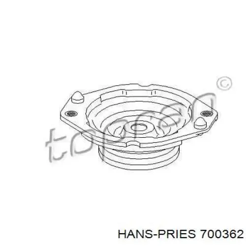 Опора амортизатора переднего 700362 Hans Pries (Topran)