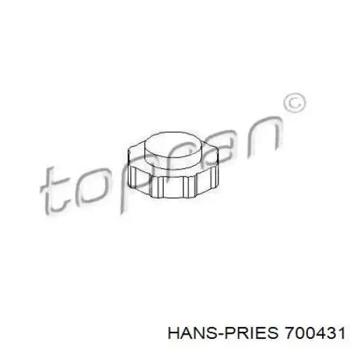 700431 Hans Pries (Topran) крышка (пробка расширительного бачка)