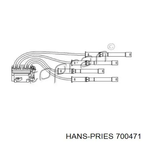 Катушка зажигания 700471 Hans Pries (Topran)