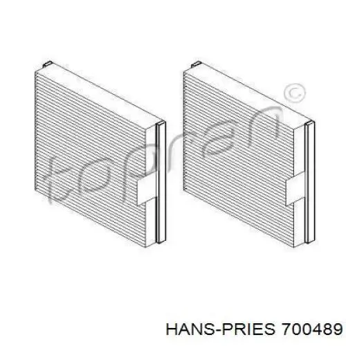 Фильтр салона 700489 Hans Pries (Topran)