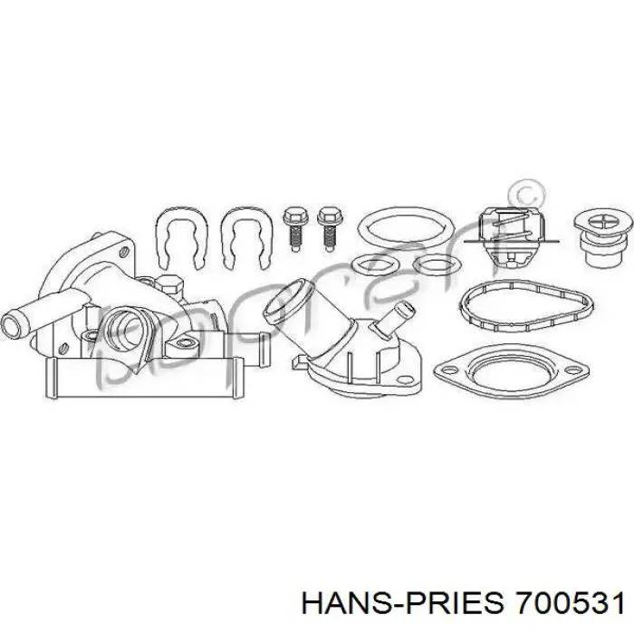 700531 Hans Pries (Topran) термостат